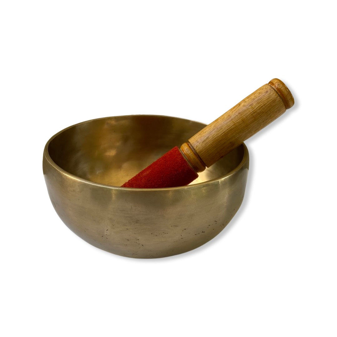 Full moon Singing Bowl, Hand beaten-Note E