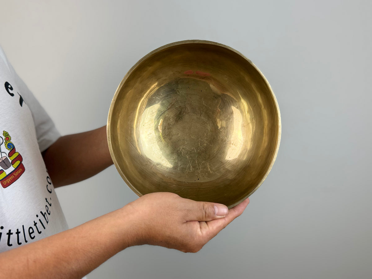 Layered-Resonance Hand-Beaten Tibetan Singing Bowl – E3 & A♯5 | SB-015