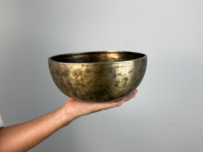 Hand-Beaten Tibetan Singing Bowl – F♯3 & B5 | SB-001