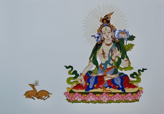 White Tara Print