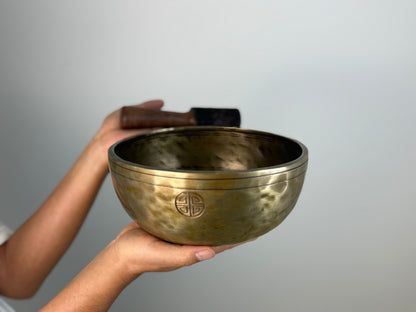 Contemporary Hand-Beaten Tibetan Singing Bowl – A3 & D6 | SB-007