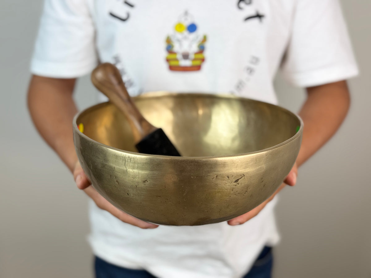 Grand-Resonance Hand-Beaten Tibetan Singing Bowl – G♯2 & D5 | SB-031