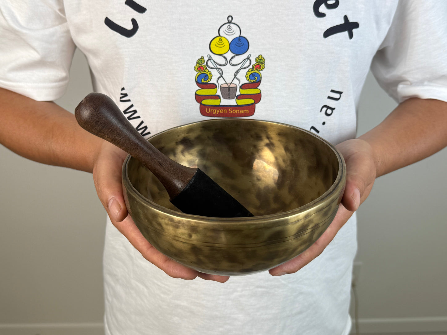 Full Moon Hand-Beaten Tibetan Singing Bowl – E4 & A6 | SB-006