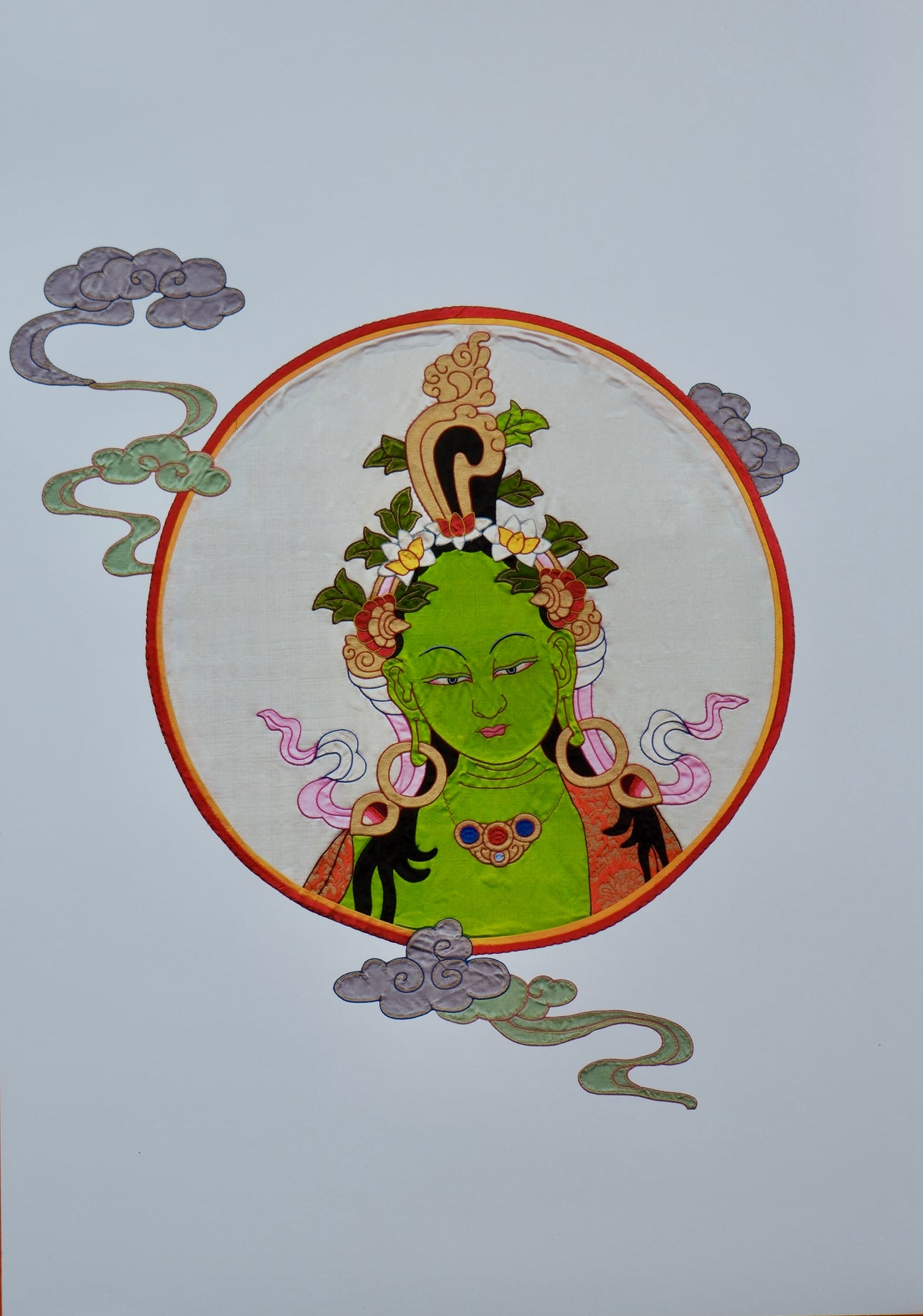 Green Tara Portrait Print