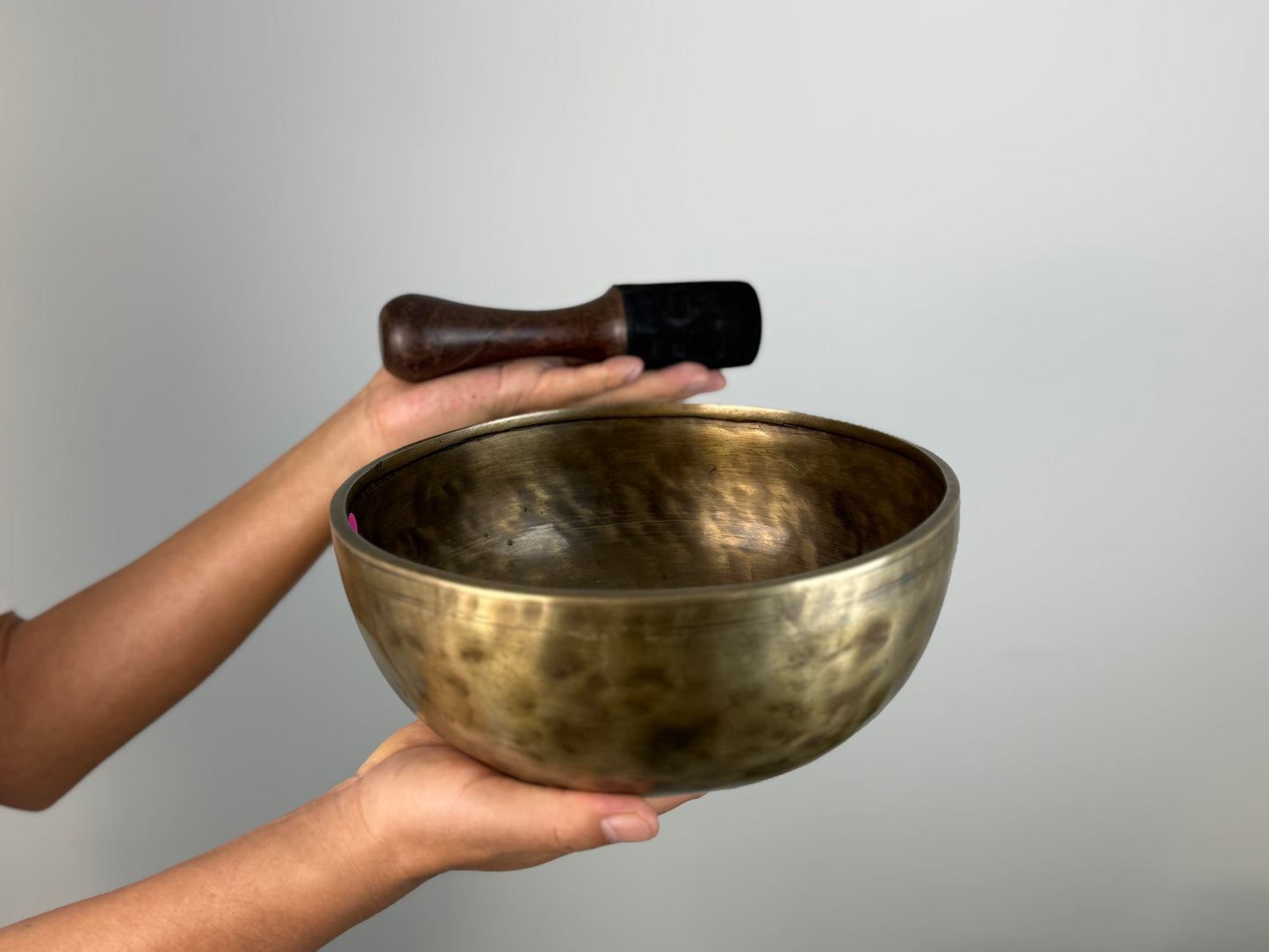 Hand-Beaten Tibetan Singing Bowl – F♯3 & B5 | SB-001