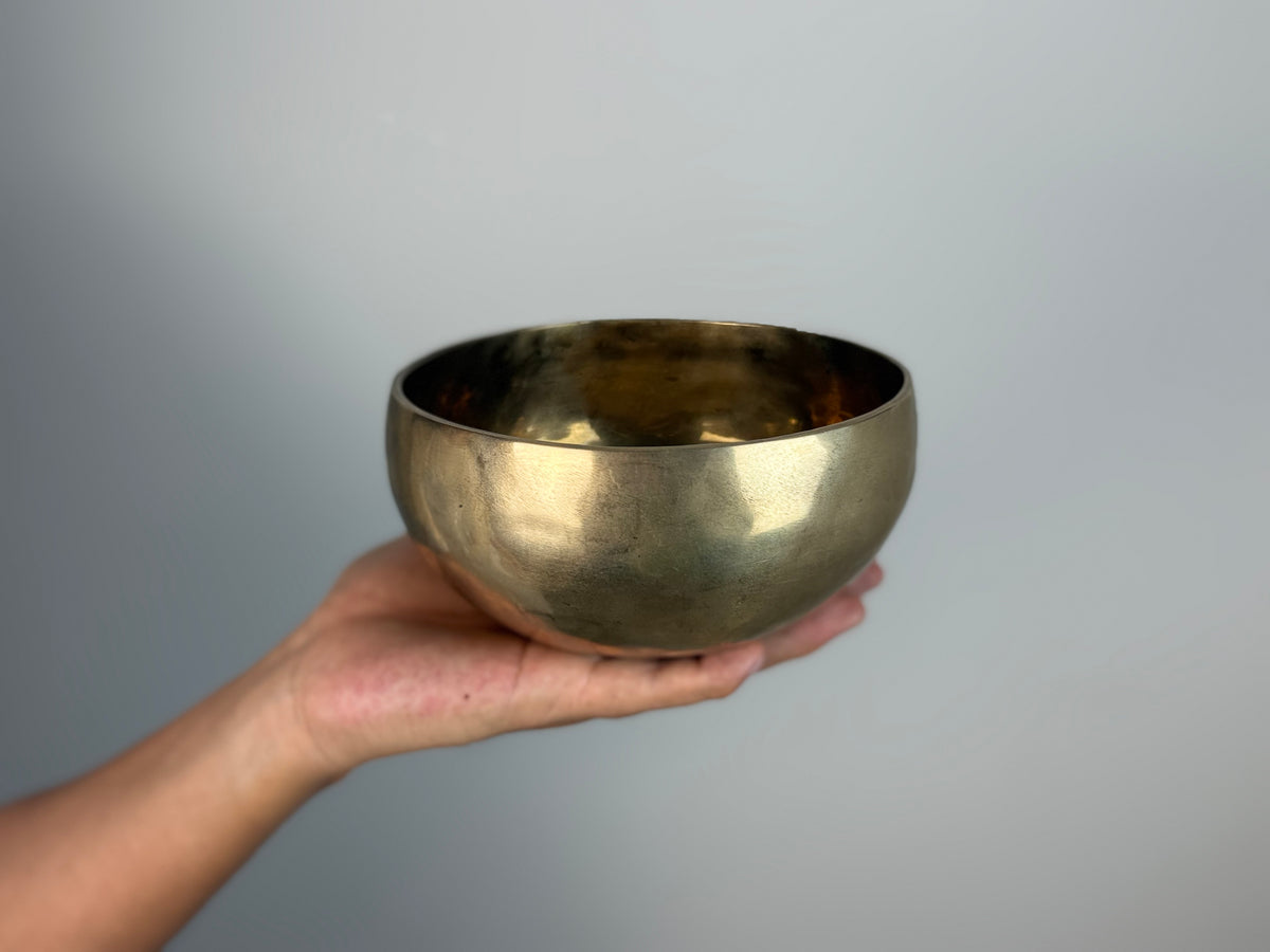 Clear-Voice Hand-Beaten Tibetan Singing Bowl – E4 & A6 | SB-028