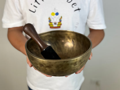 Hand-Beaten Tibetan Singing Bowl – F♯3 & B5 | SB-001