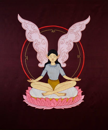 Fairy — Silk Appliqué Thangka