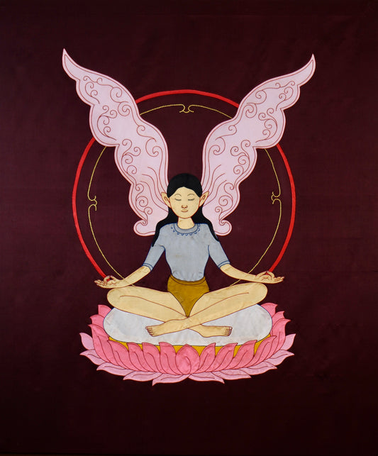 Fairy — Silk Appliqué Thangka