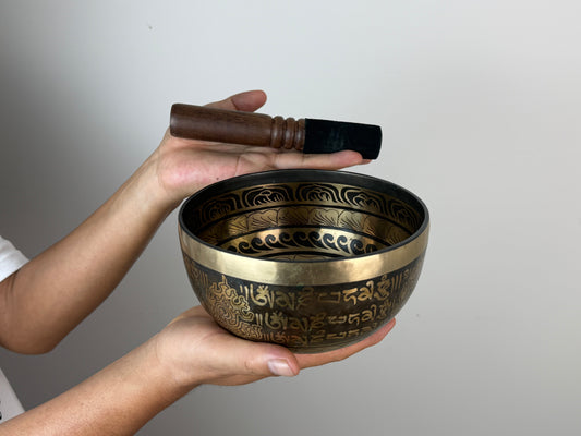 Vajra Harmony Hand-Beaten Tibetan Singing Bowl – Note B3 | SB-071