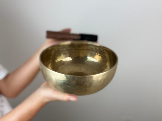 Deep Sanctuary Tibetan Singing Bowl – F3 & A♯5 – 21.5 cm – SB-063