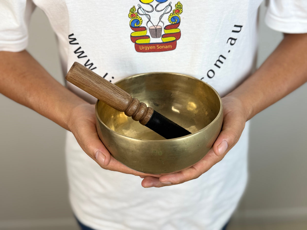 Sparkling-Resonance Hand-Beaten Tibetan Singing Bowl – D♯4 & G♯6 | SB-027