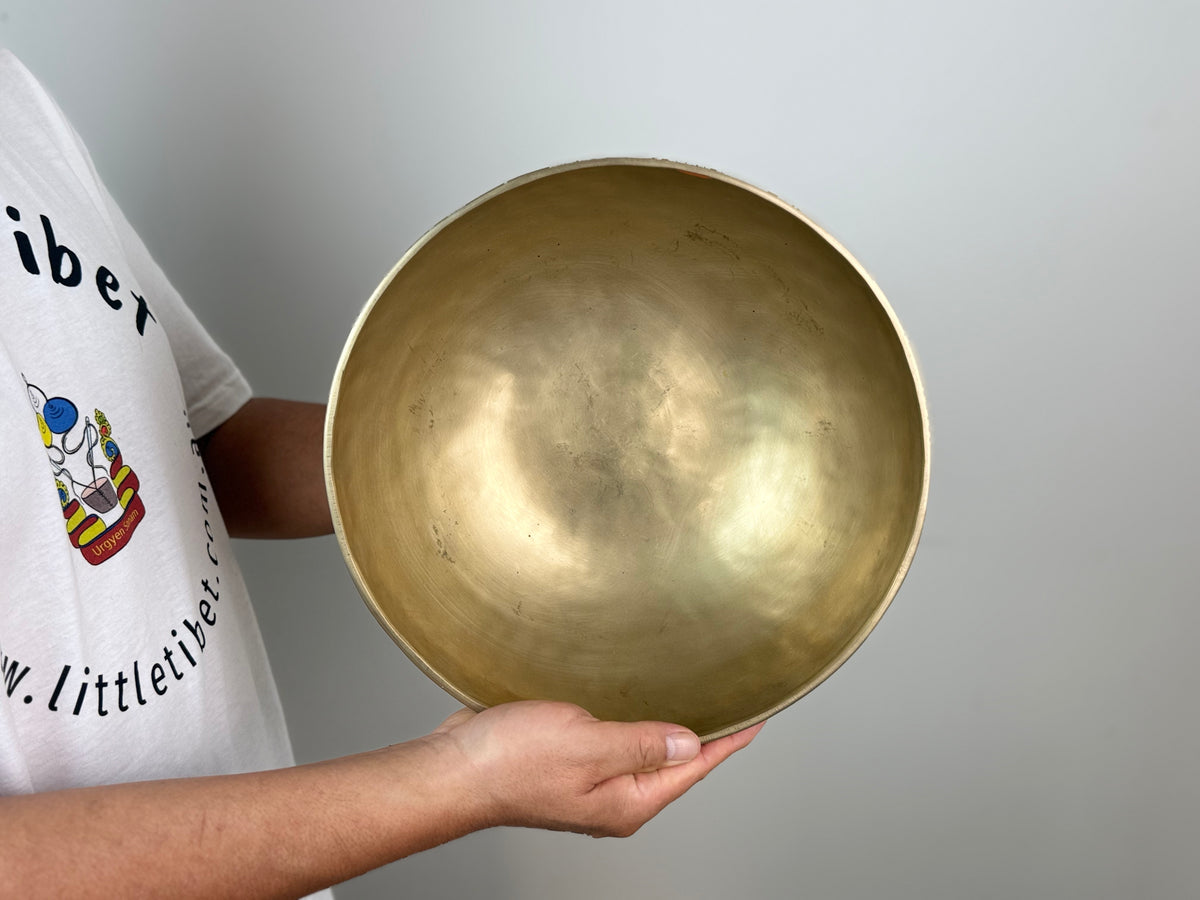 Grand-Resonance Hand-Beaten Tibetan Singing Bowl – G♯2 & D5 | SB-031