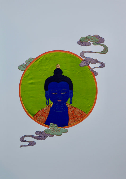 Medicine Buddha Portrait Print