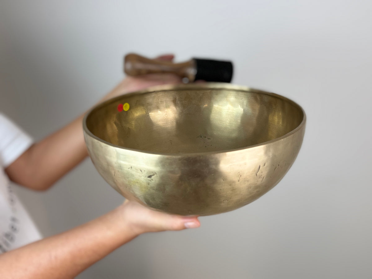 Grand-Resonance Hand-Beaten Tibetan Singing Bowl – G♯2 & D5 | SB-031