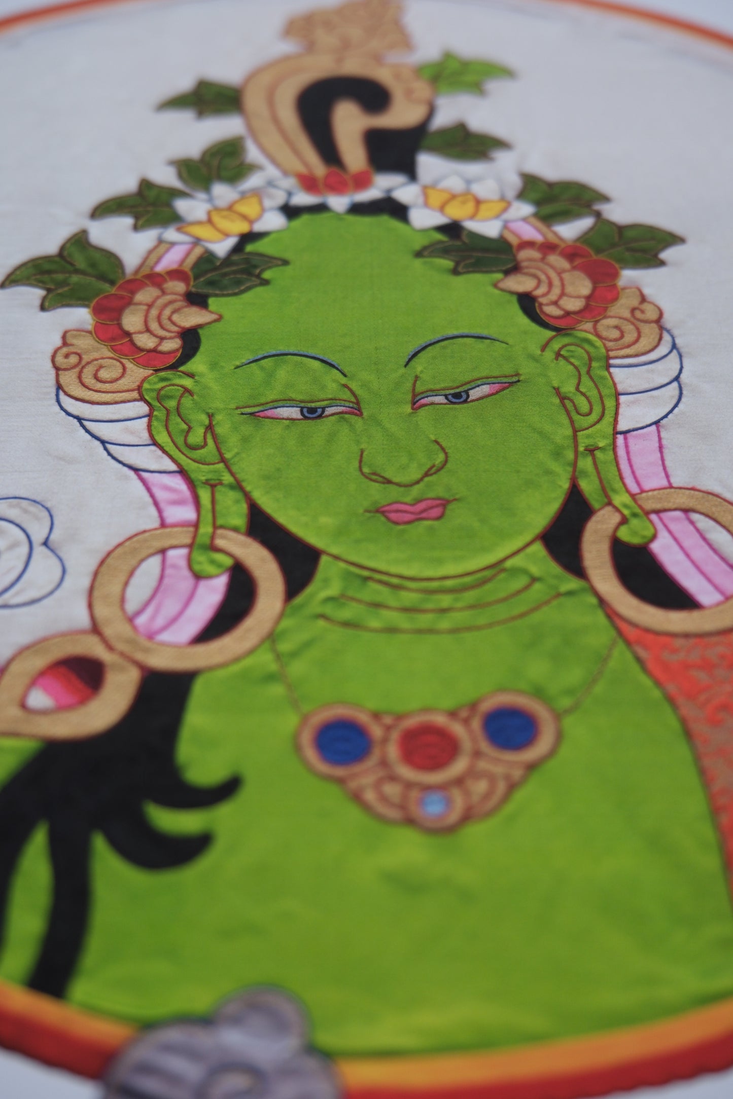 Green Tara Portrait Print