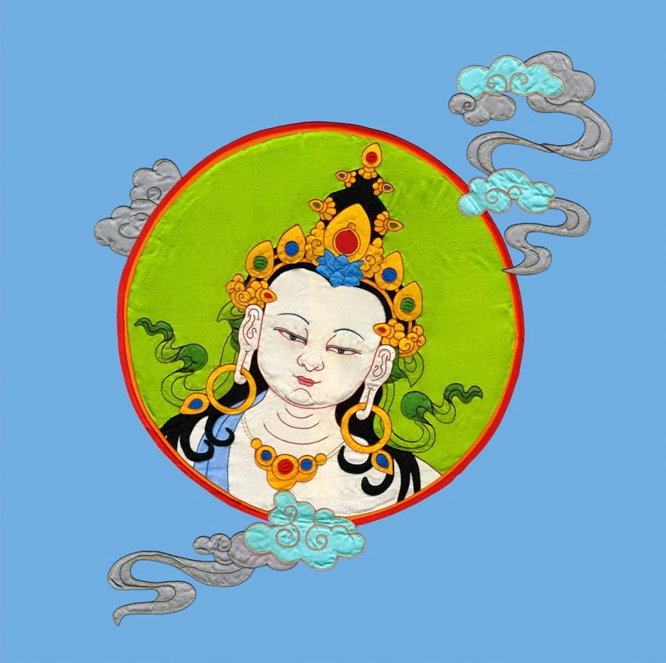 Vajrasattva Appliqué Thangka