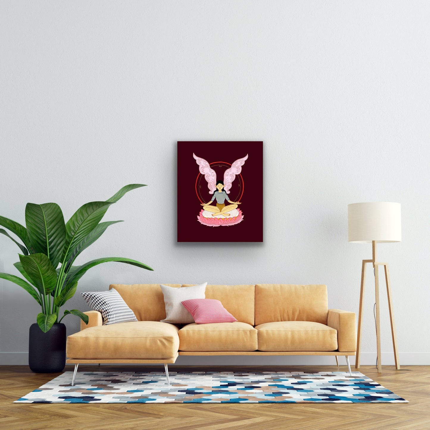 Fairy — Silk Appliqué Thangka