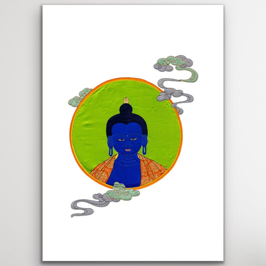Medicine Buddha Portrait Print