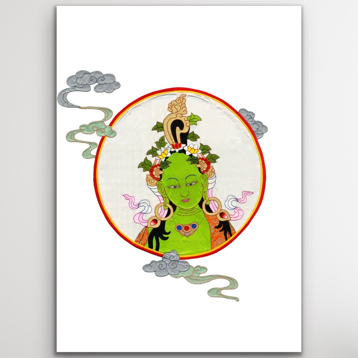 Green Tara Portrait Print