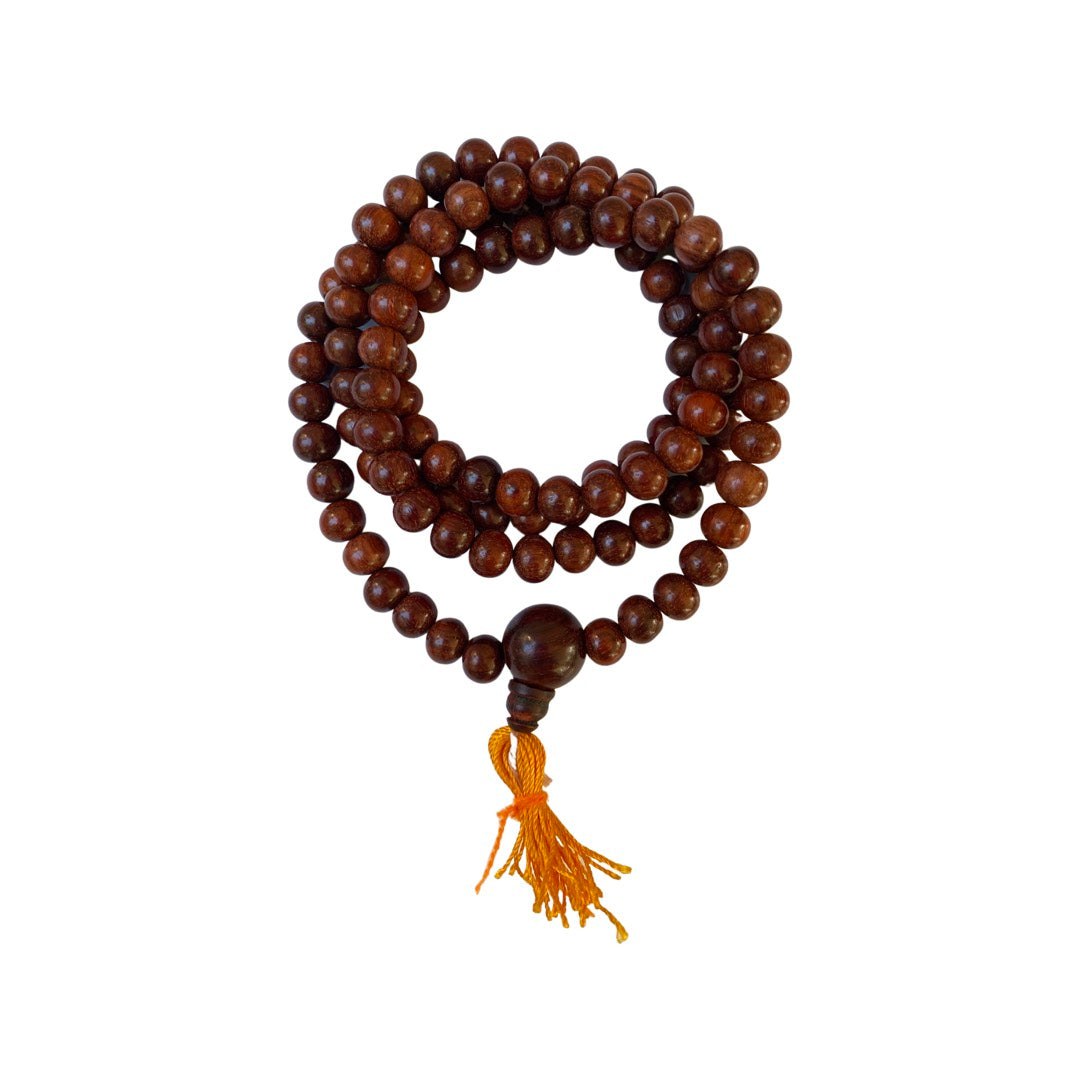 Mala Bead Necklace – Sandalwood