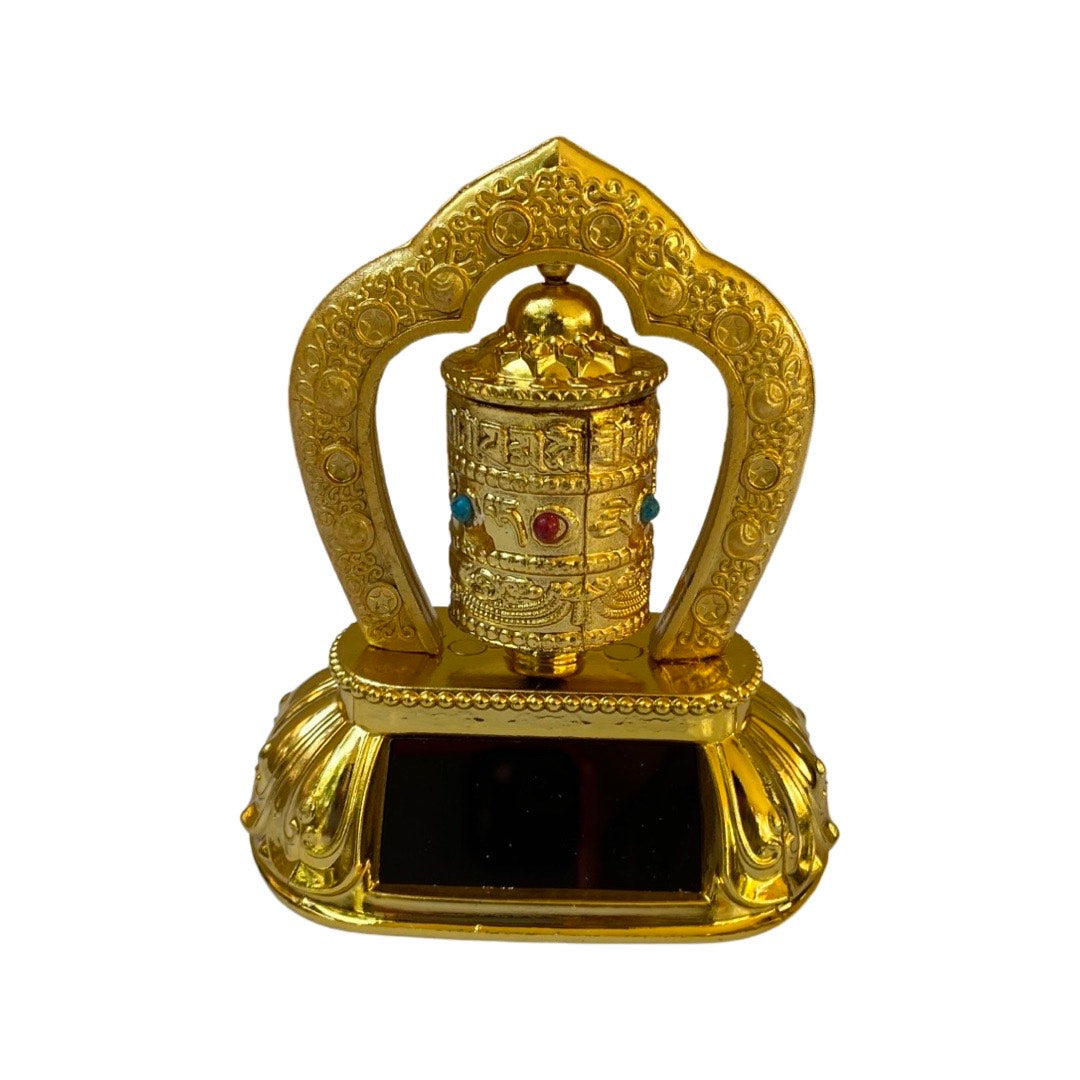 Solar powered Tibetan prayer wheel