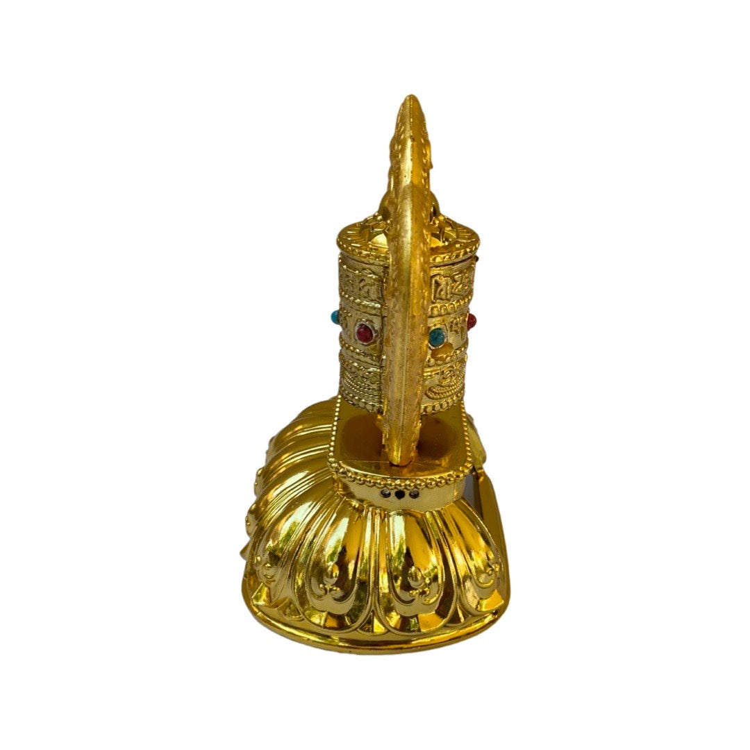 Solar powered Tibetan prayer wheel