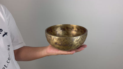Full Moon Hand-Beaten Tibetan Singing Bowl – E4 & A6 | SB-006