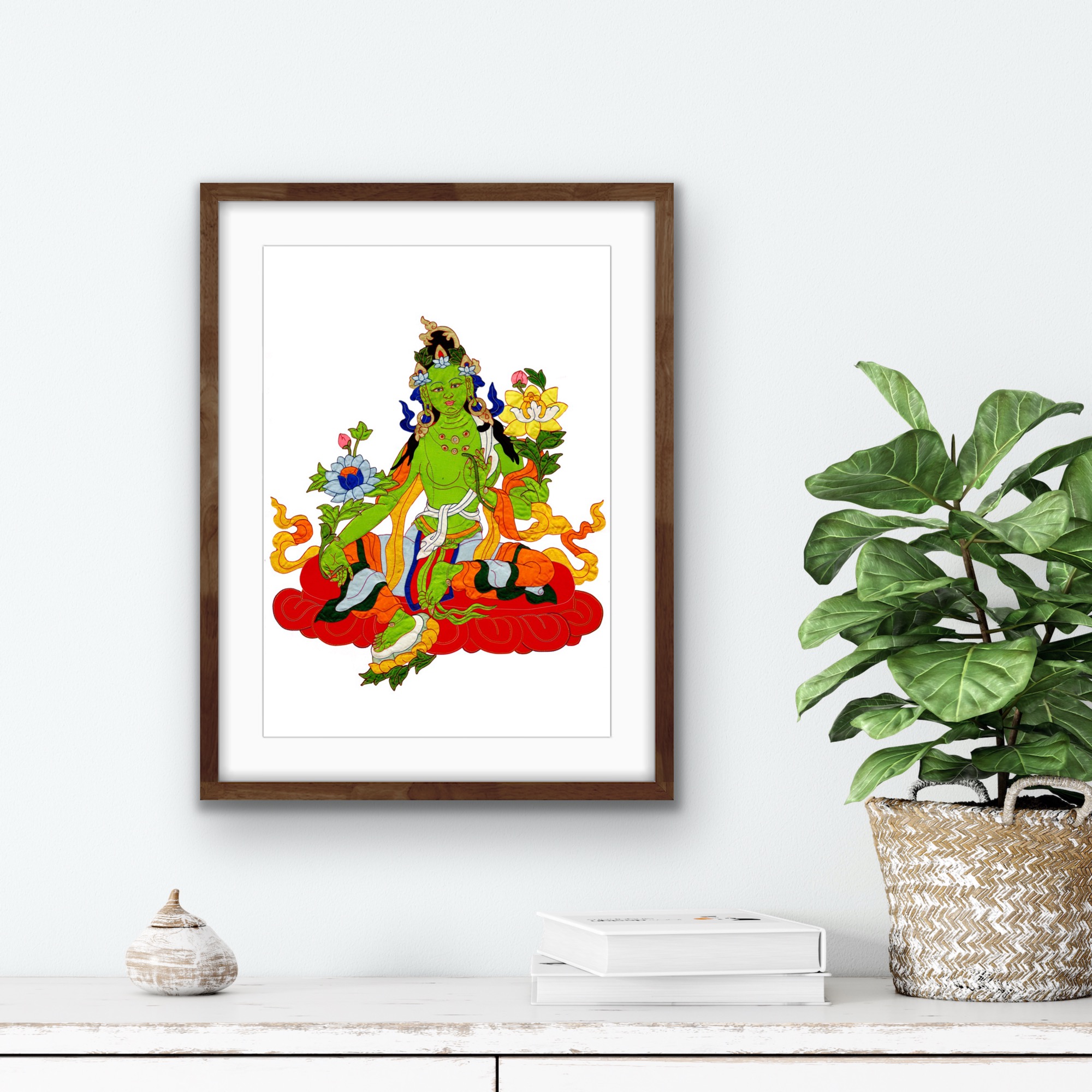 Green Tara Print