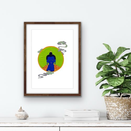 Medicine Buddha Portrait Print