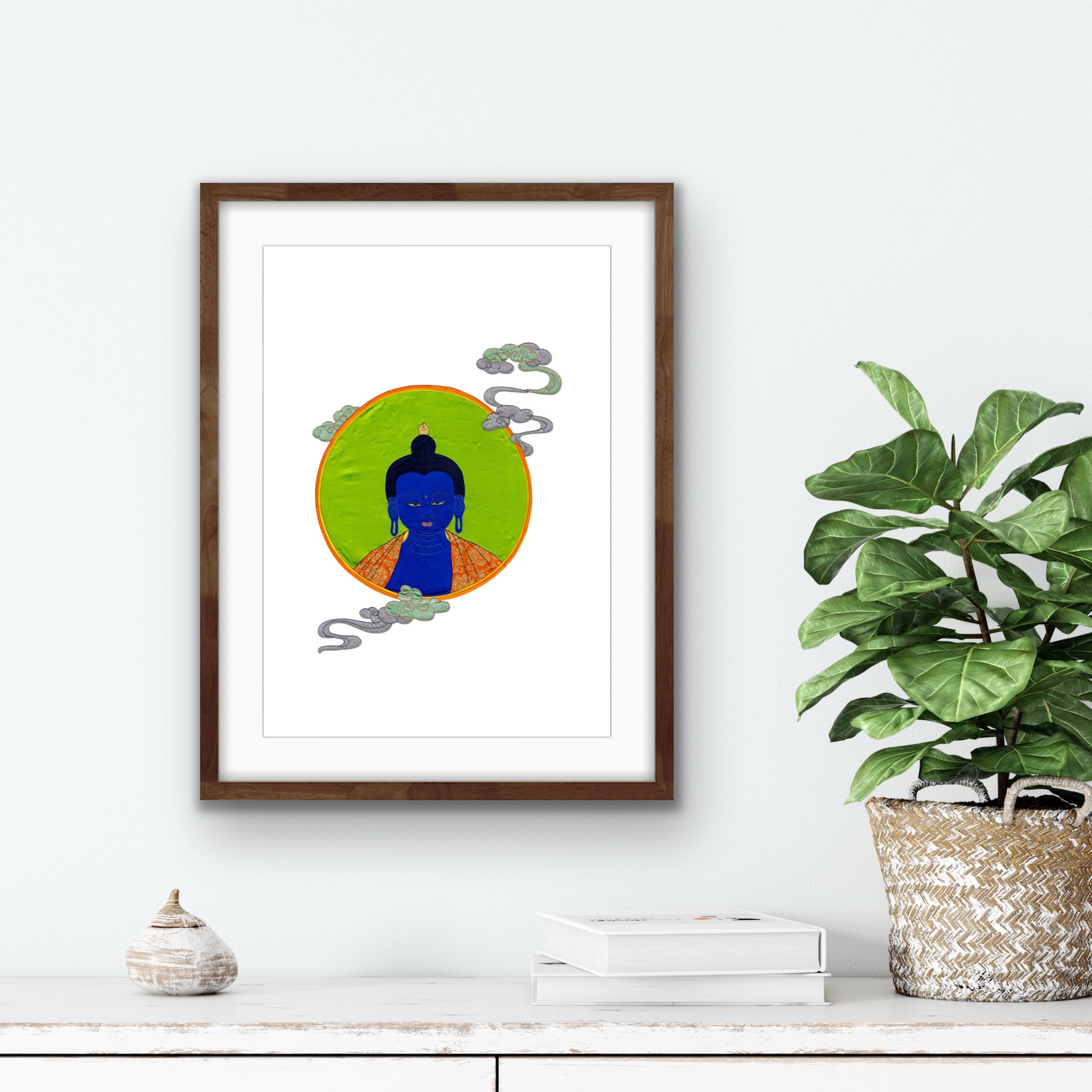 Medicine Buddha Portrait Print