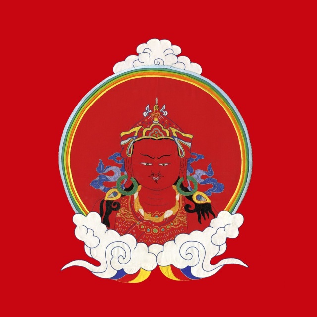 Guru Rinpoche Thangka Red
