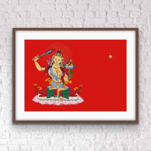 Manjushri Thangka print