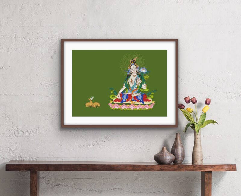 White Tara canvas print - Image 2