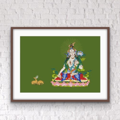Green Tara print