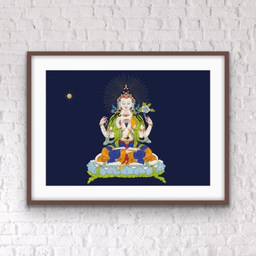 Chenrizi Thangka print