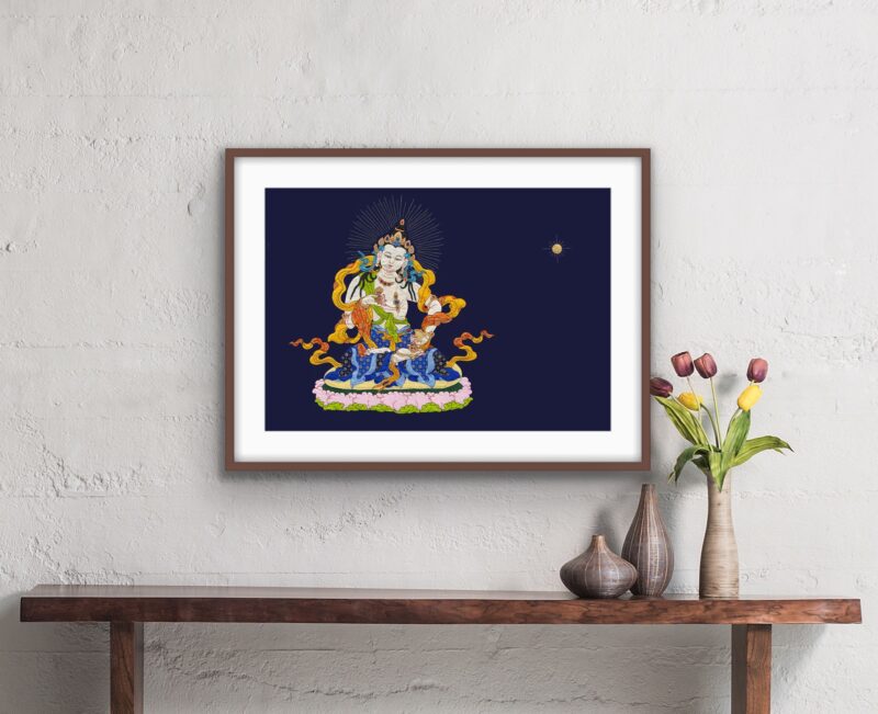 Vajrasattva Thangka print