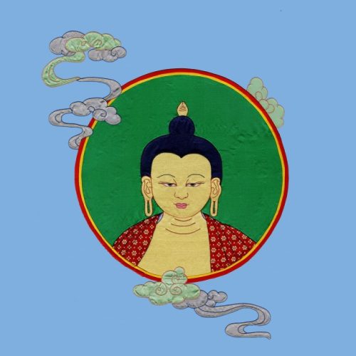 Shakyamuni Buddha Thangka Blue