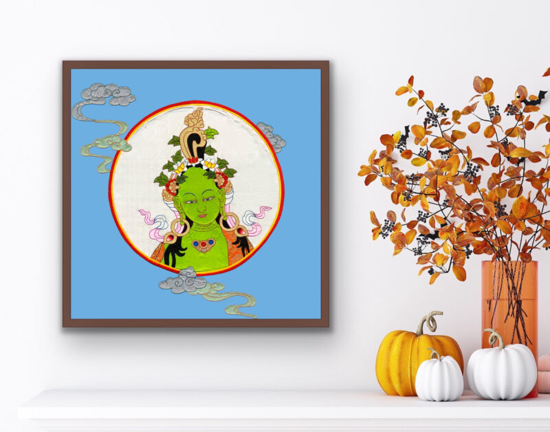 Green Tara portrait